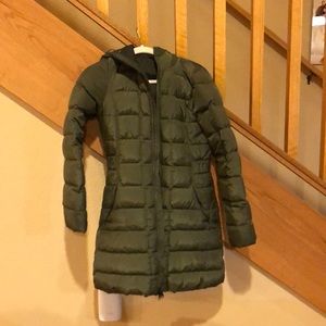 Green North Face Coat